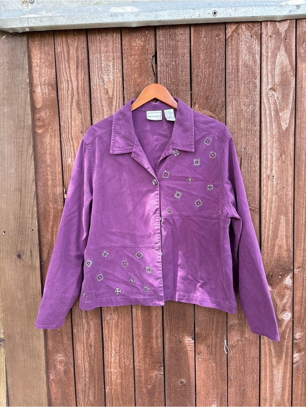 Vintage Napa Valley Southwestern Embroidered Tencel Jacket